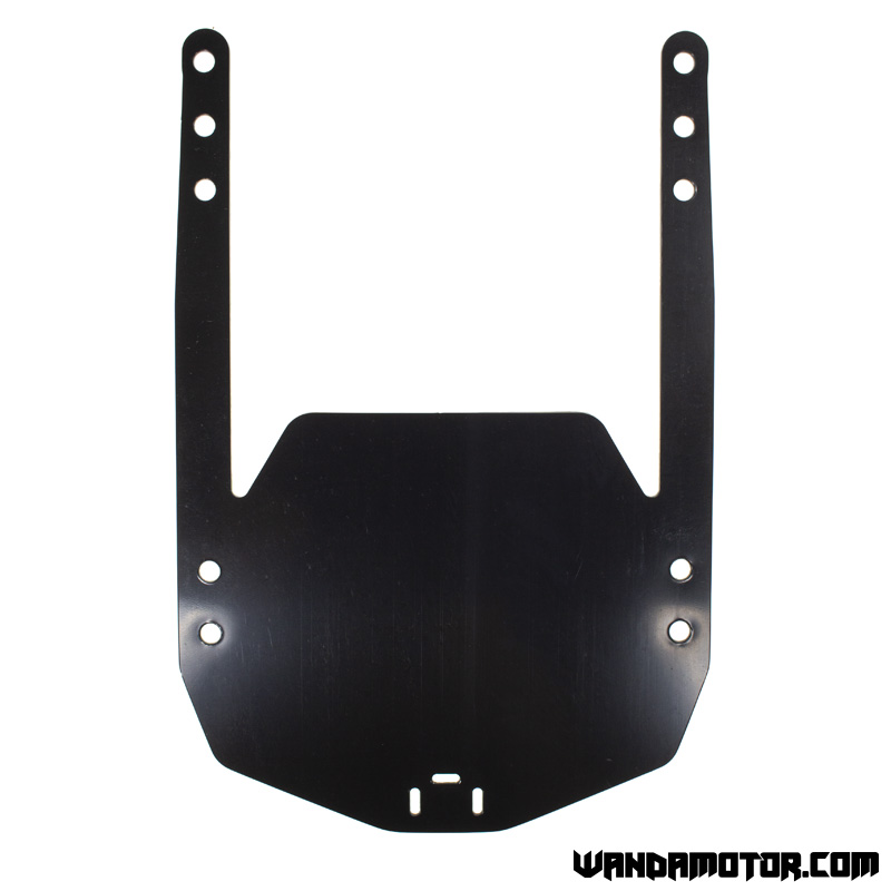 Front number plate black